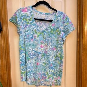 Lilly Pulitzer Etta V Neck Top